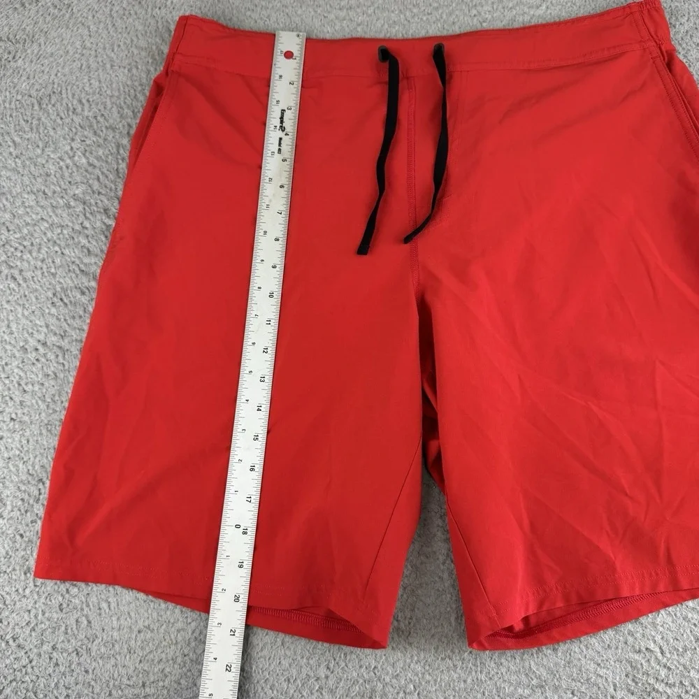 Oakley Mens Board Shorts Size Xl Red Swim Trunks Drawstring
